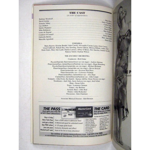 No Strings Encores Playbill 2003 City Center James Naughton Maya Days Paris - Picture 5 of 8